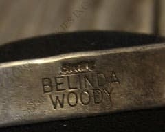 Hallmark of Belinda Woody, reading BELINDA WOODY