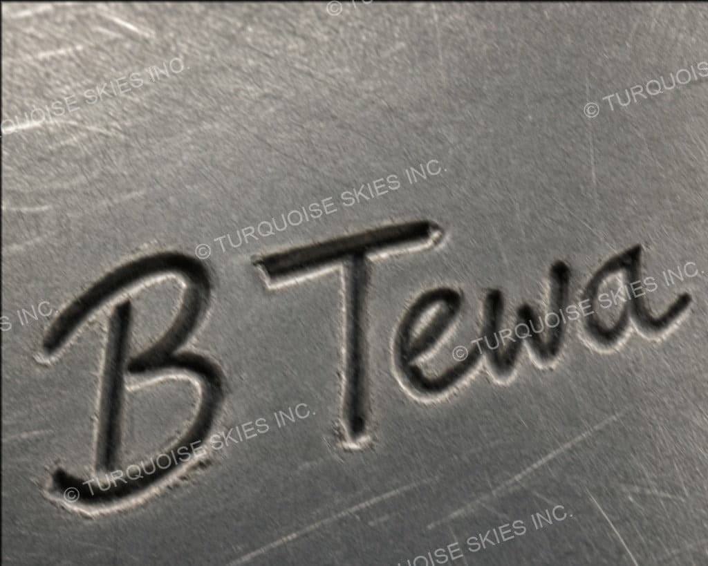 Hallmark of Bobby Tewa, reading B Tewa