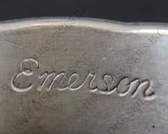 Hallmark of Emmerson Bill, reading Emerson