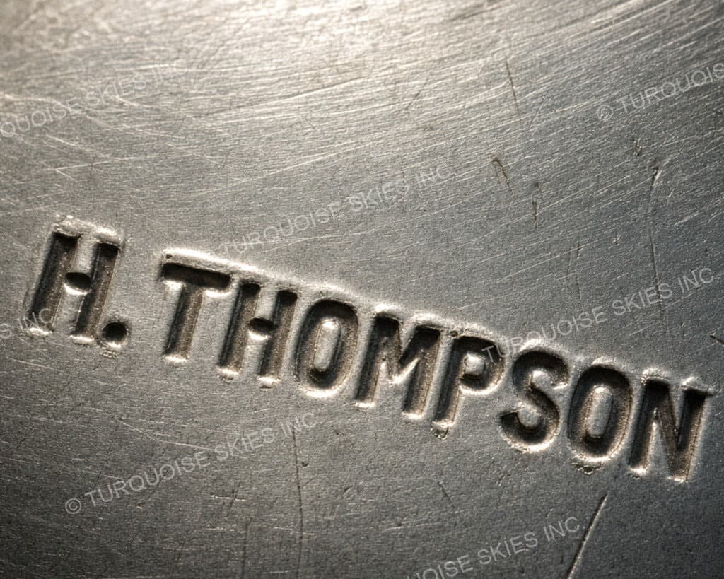 Hallmark of Hardy Thompson, reading H. THOMPSON