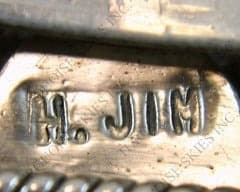 Hallmark of Harrison Jim, reading H. JIM
