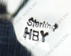 Hallmark of Harry B Yazzie, reading HBY