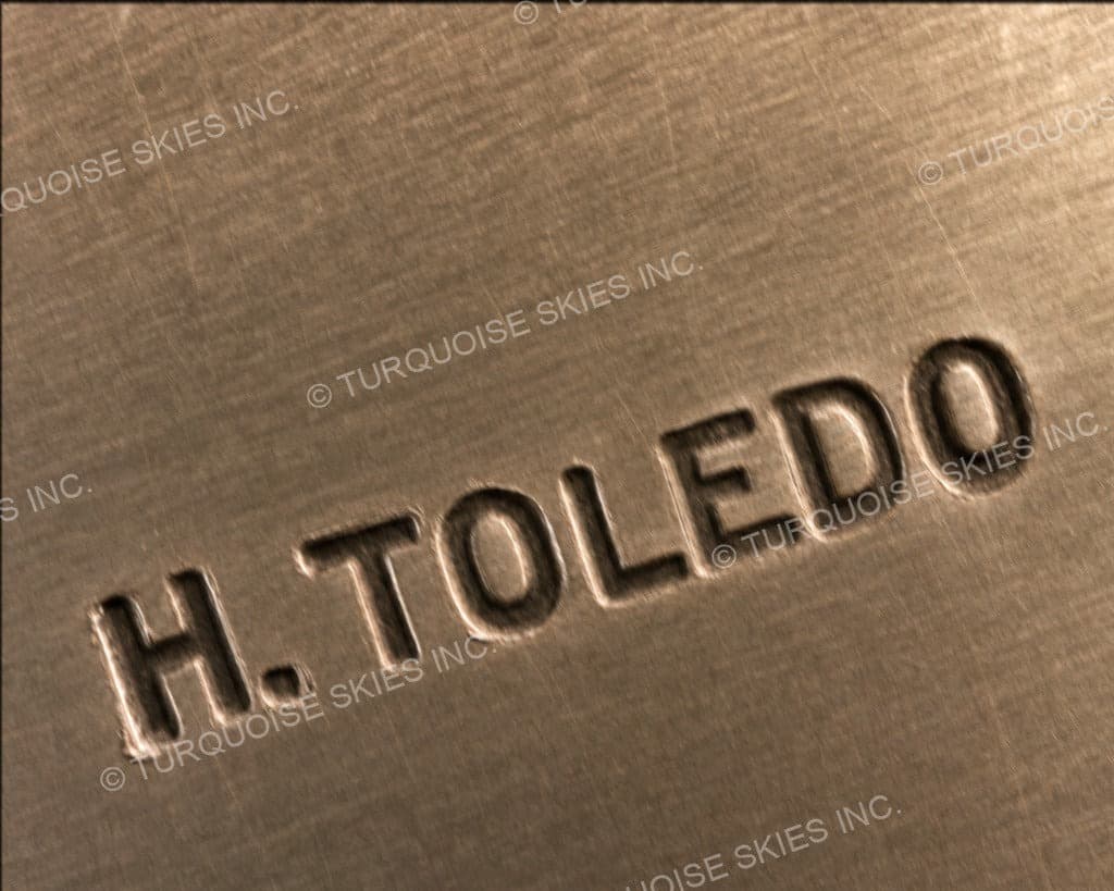 Hallmark of Herbert Toledo, reading H. TOLEDO