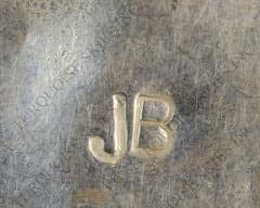 Hallmark of Jerry Begay, reading JB