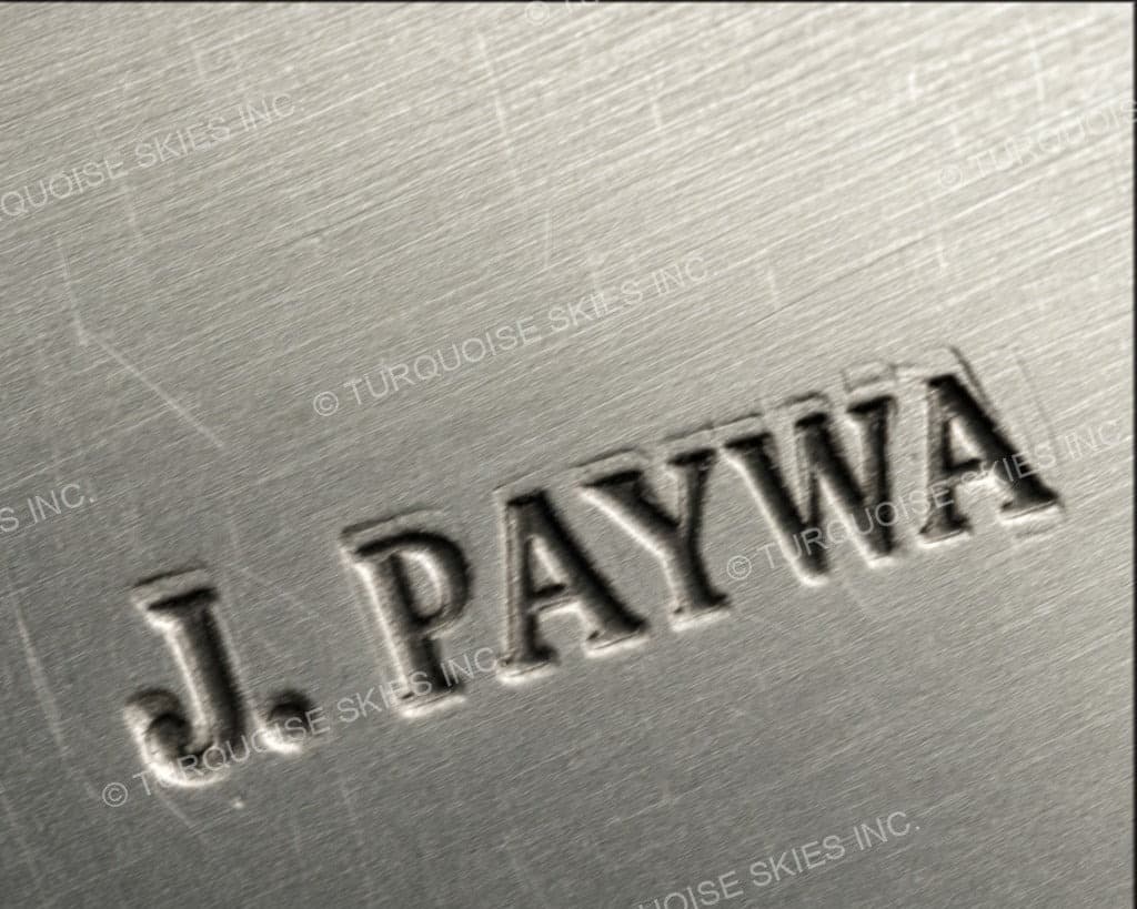 Hallmark of Jim Paywa, reading J. PAYWA
