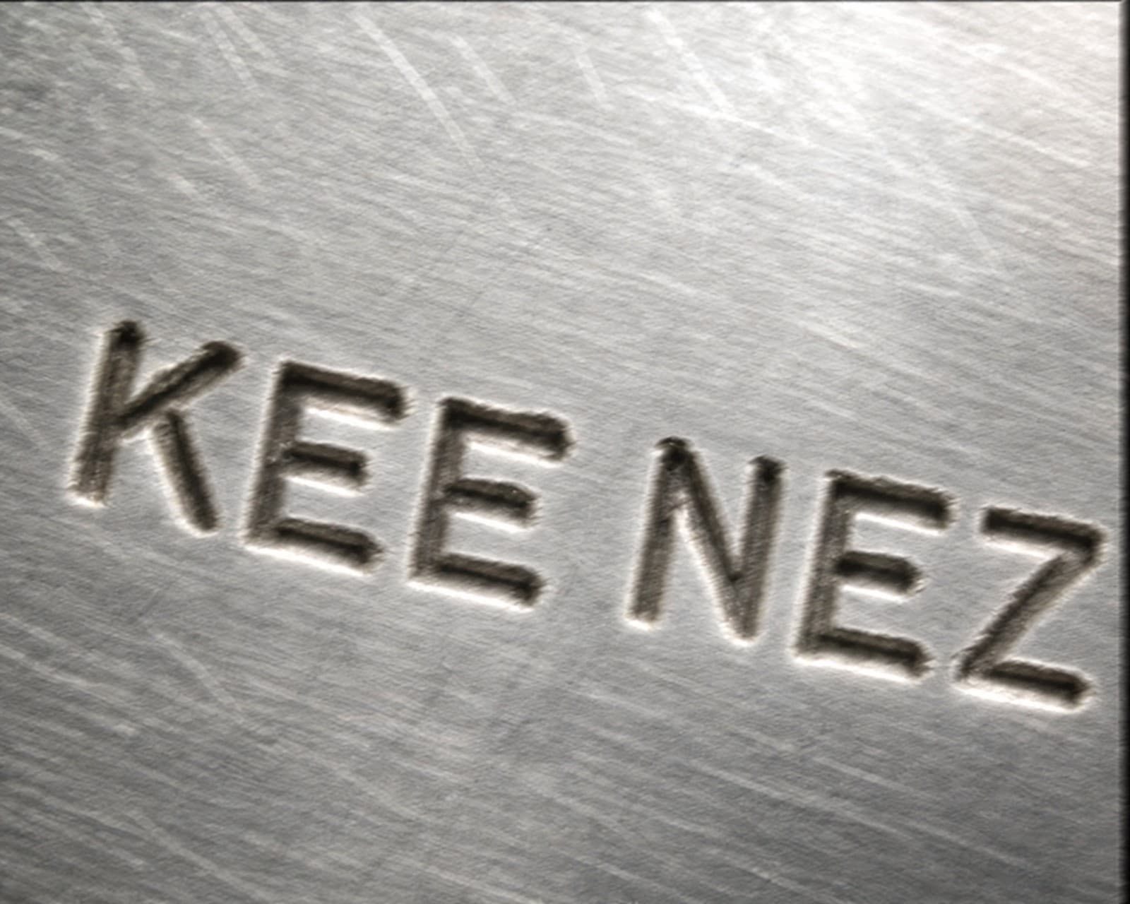 Hallmark of Kee Nez, reading KEE NEZ