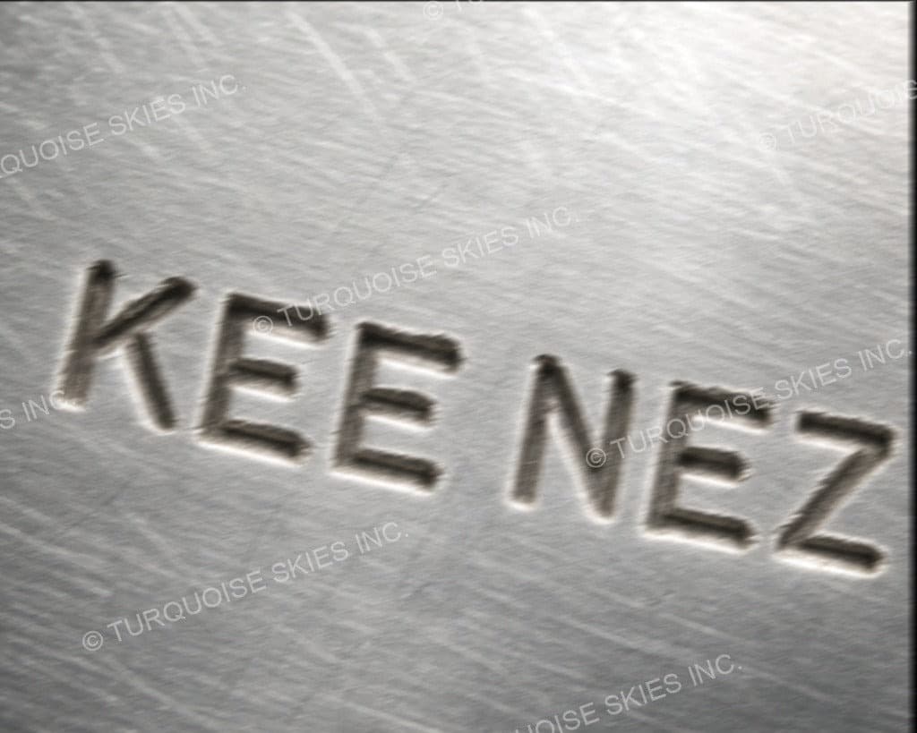 Hallmark of Kee Nez, reading KEE NEZ