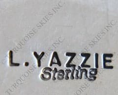 Hallmark of Linda Yazzie, reading L.YAZZIE