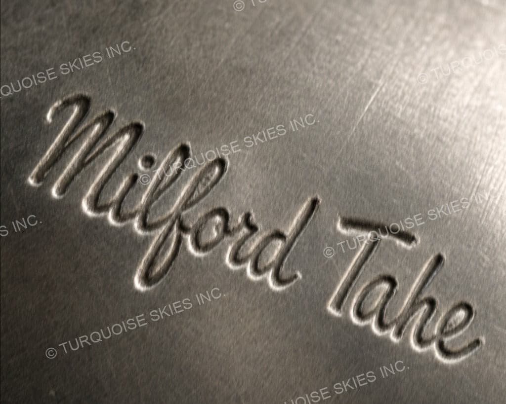 Hallmark of Milford Tahe, reading Milford Tahe