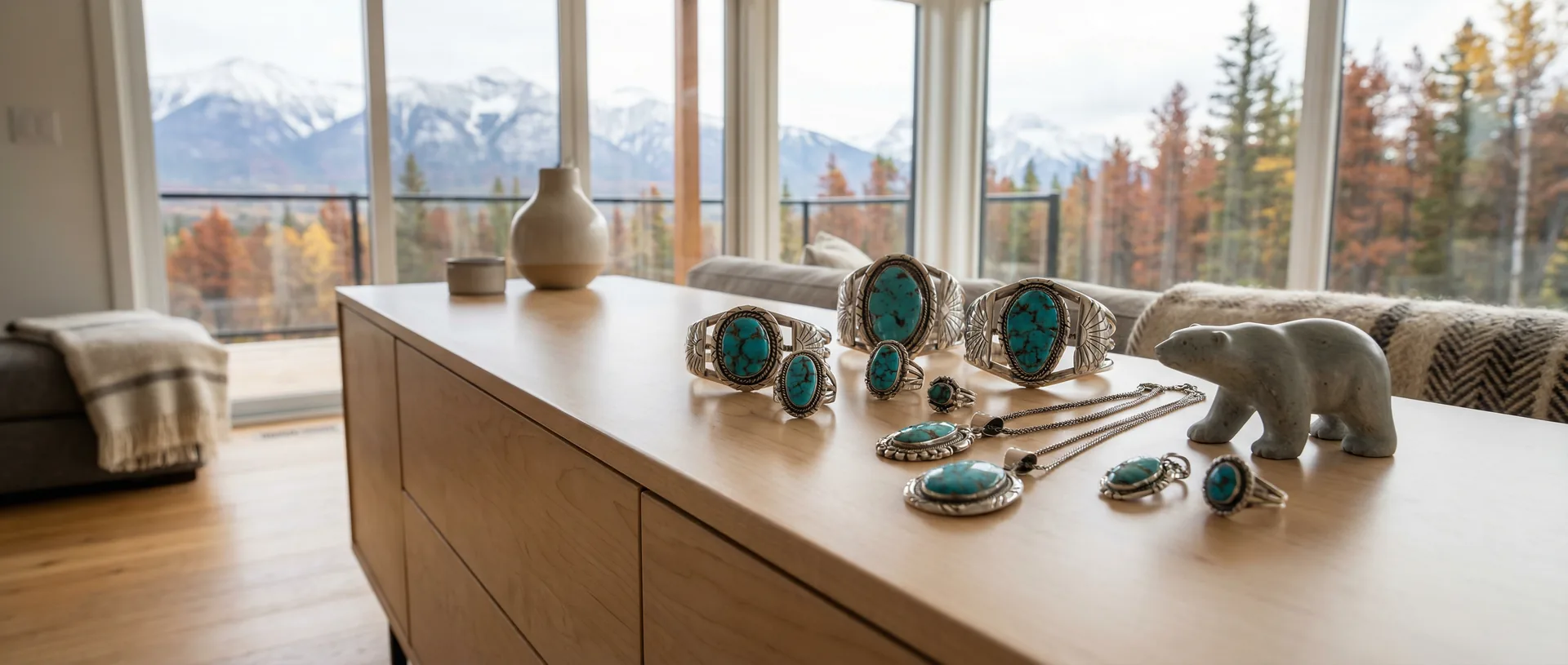 Native American jewelry shipping to Canada — turquoise and silver artistry from Sedona, Arizona