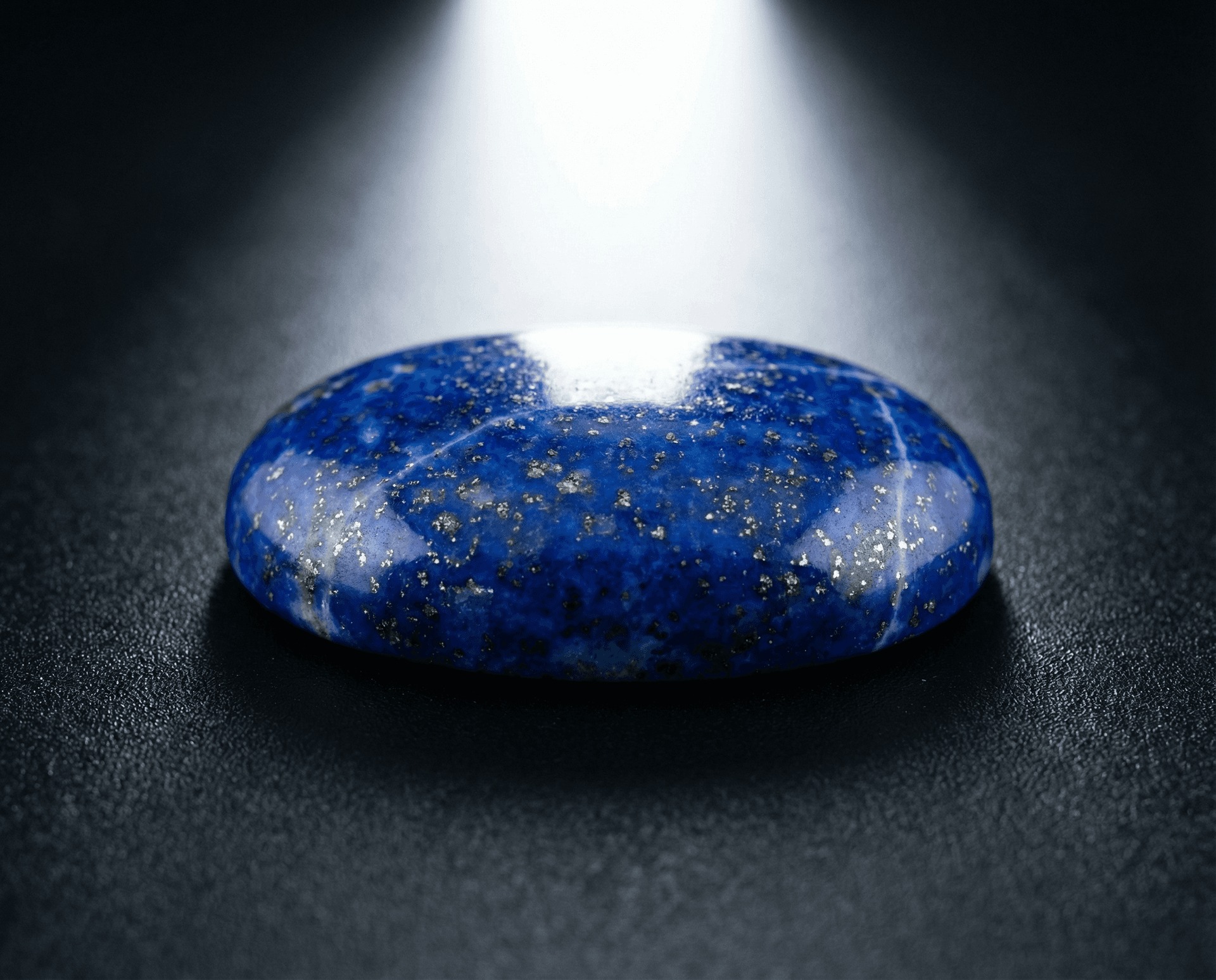 Polished Lapis Lazuli cabochon