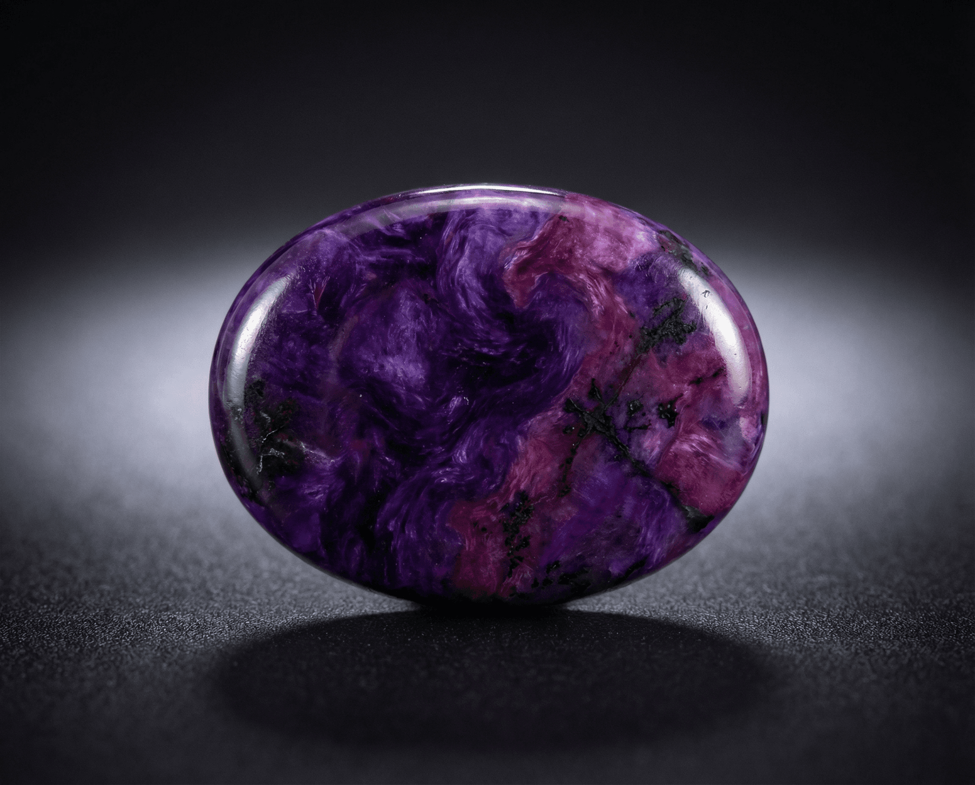 Polished Sugilite cabochon
