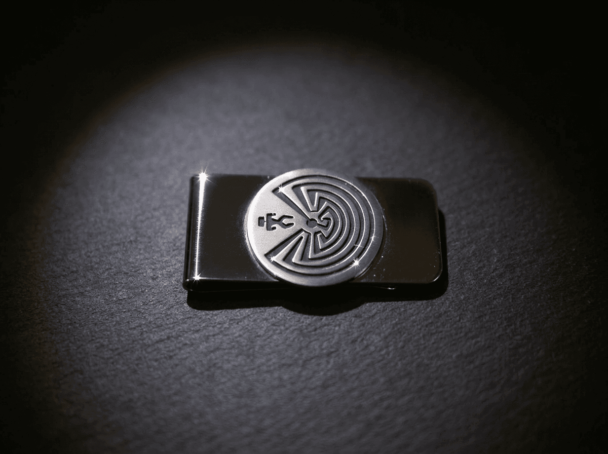 Stainless Steel & Sterling Silver Money Clip #012 - image 1 of 1