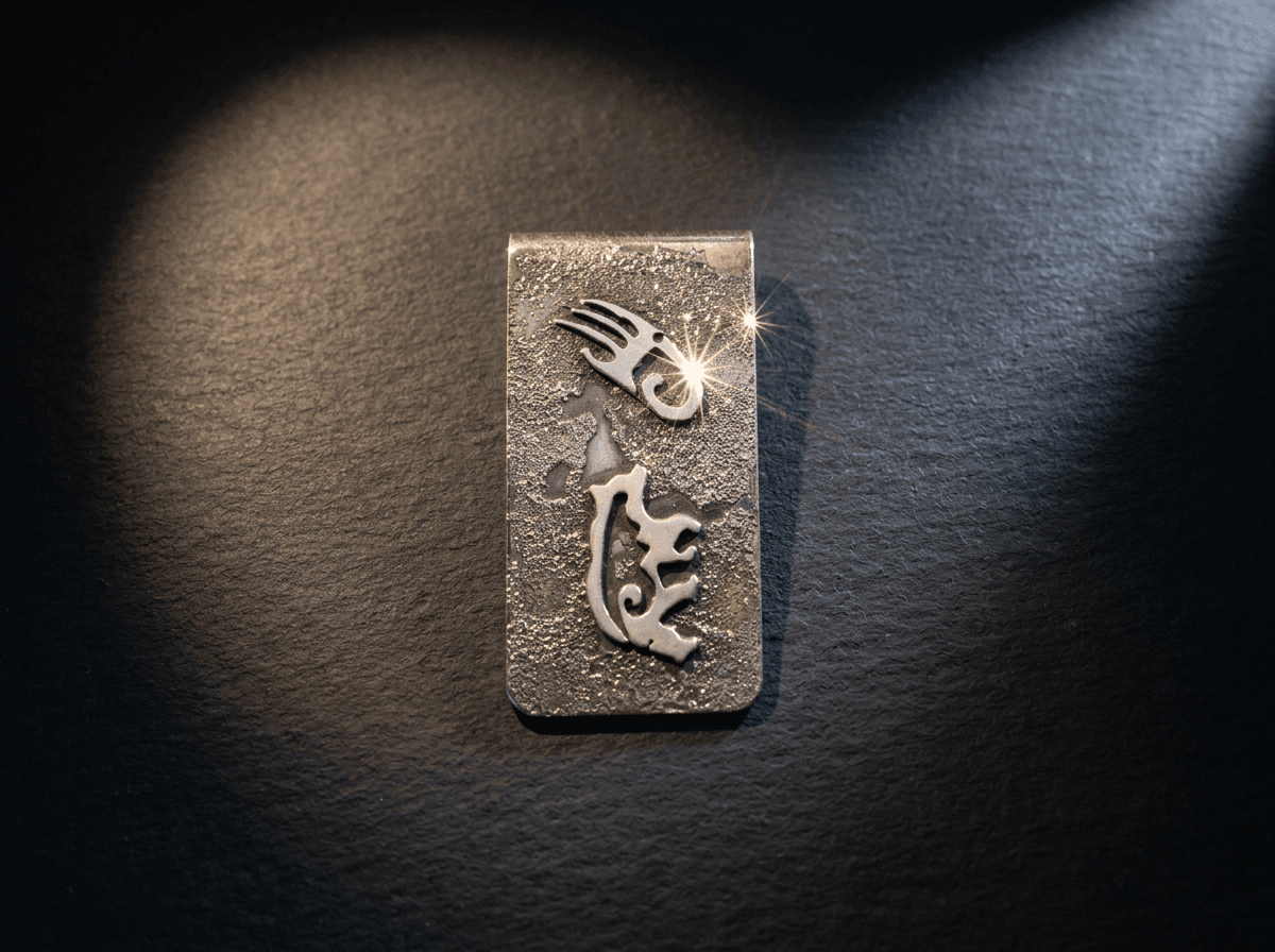 Stainless Steel & Sterling Silver Money Clip #003 - image 1 of 1