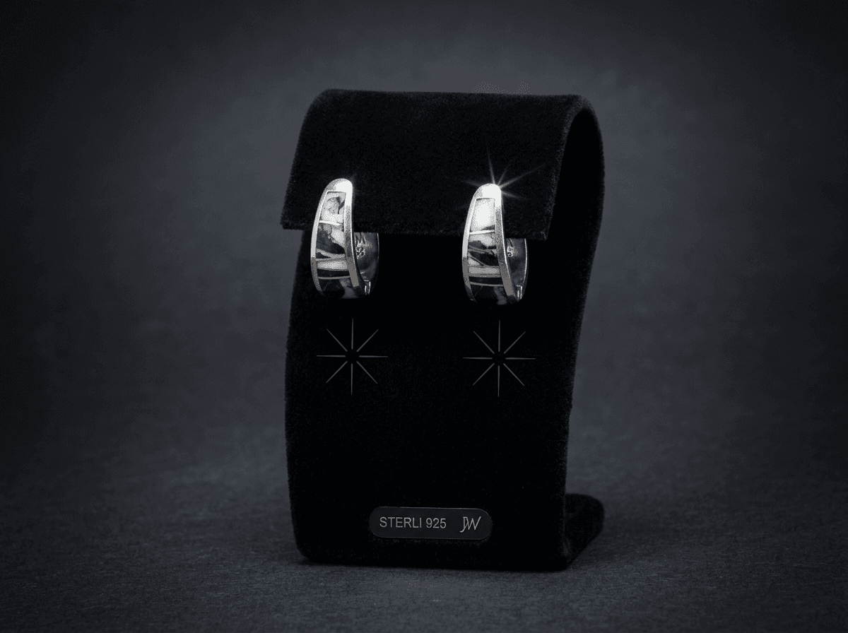 Navajo White Buffalo Earrings — Humiovi Sedona