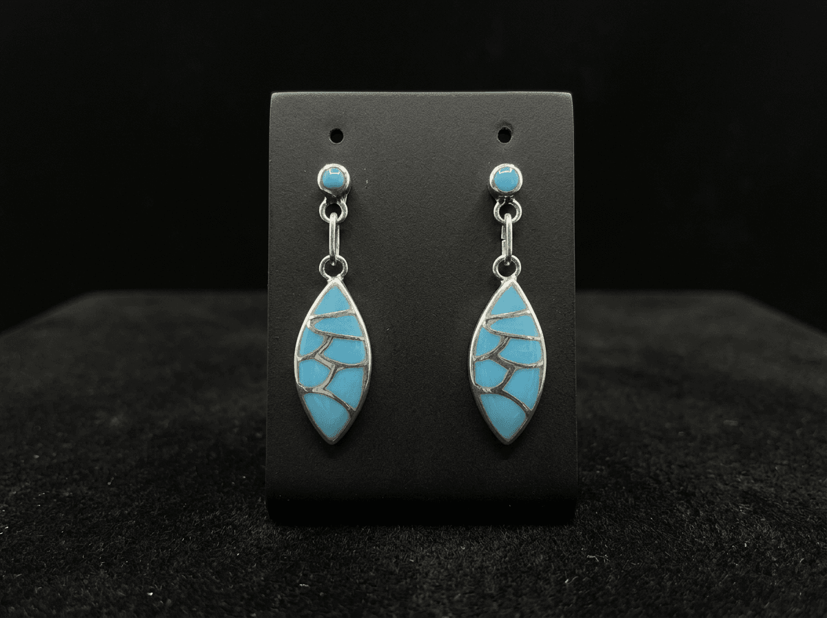 Kingman Turquoise Earrings — Humiovi Sedona
