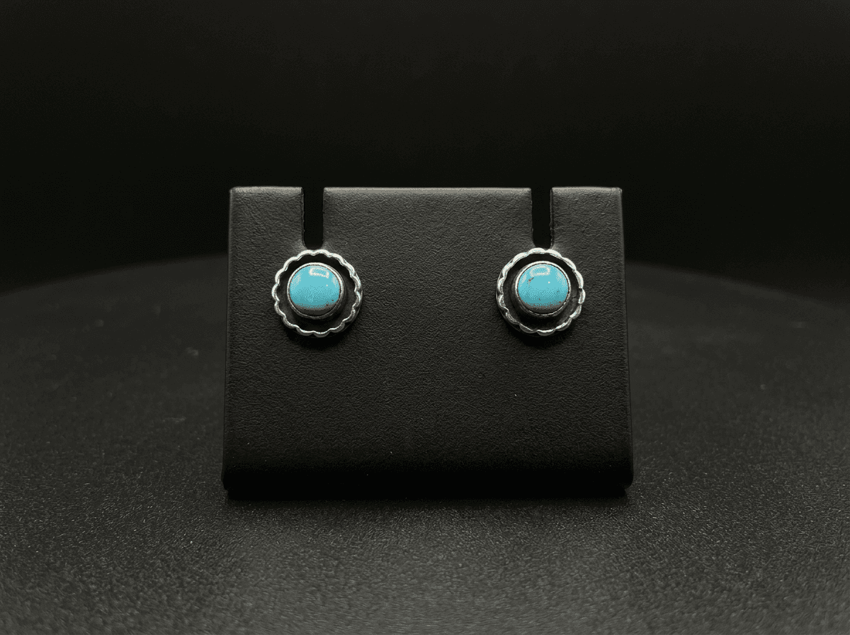 Kingman Turquoise Earrings β Humiovi Sedona