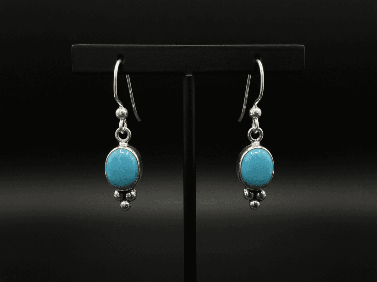Kingman Turquoise Earrings β Humiovi Sedona