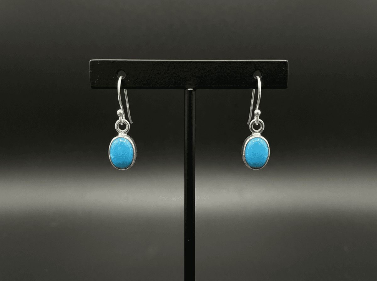 Kingman Turquoise Earrings β Humiovi Sedona