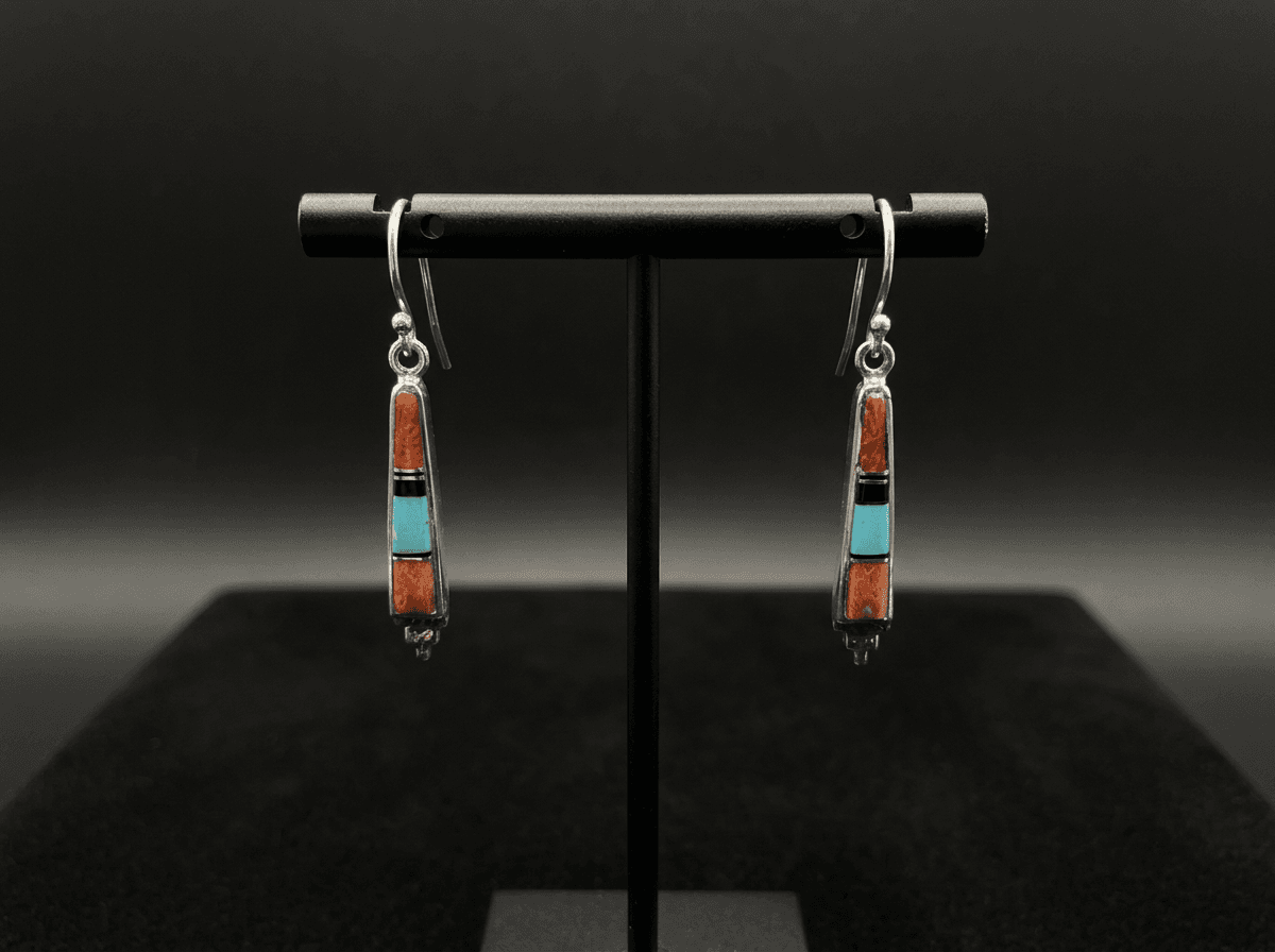 Kingman Turquoise Earrings β Humiovi Sedona