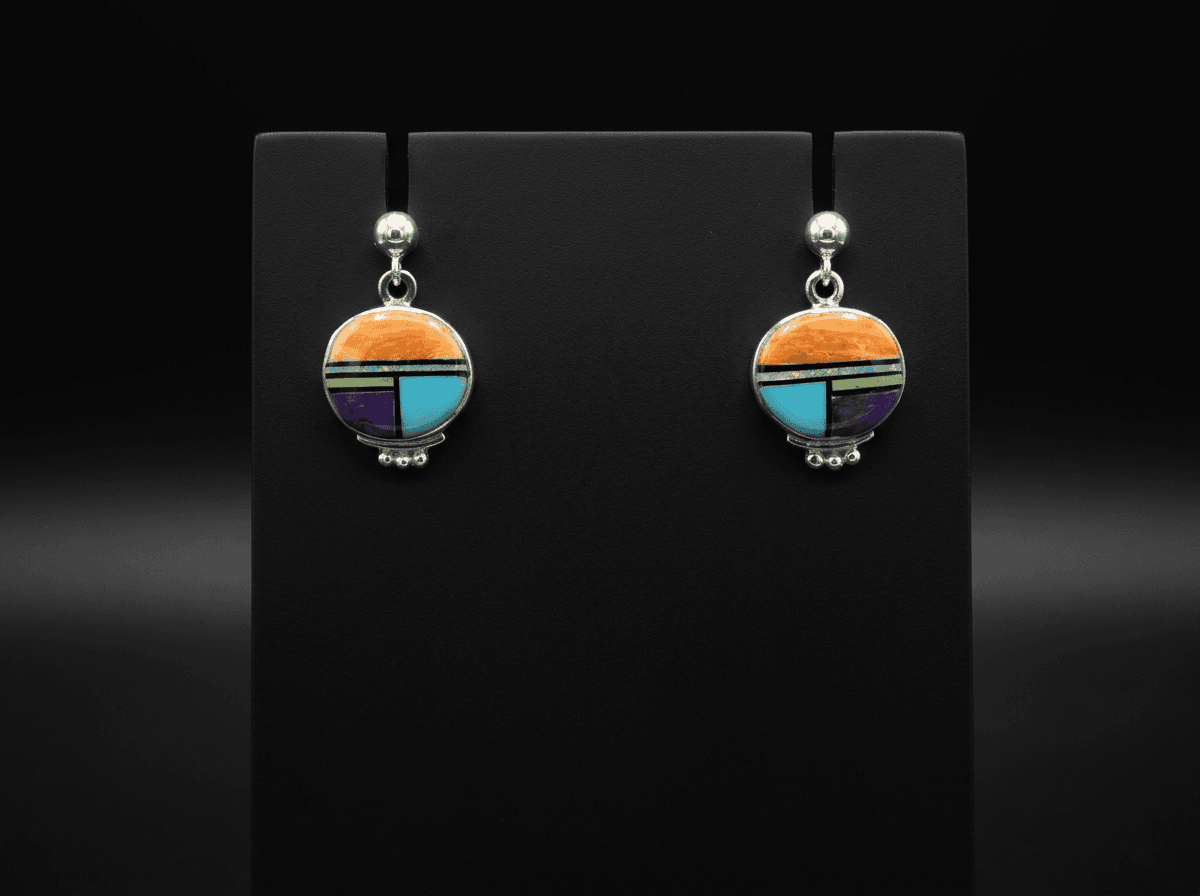 Kingman Turquoise Earrings β Humiovi Sedona
