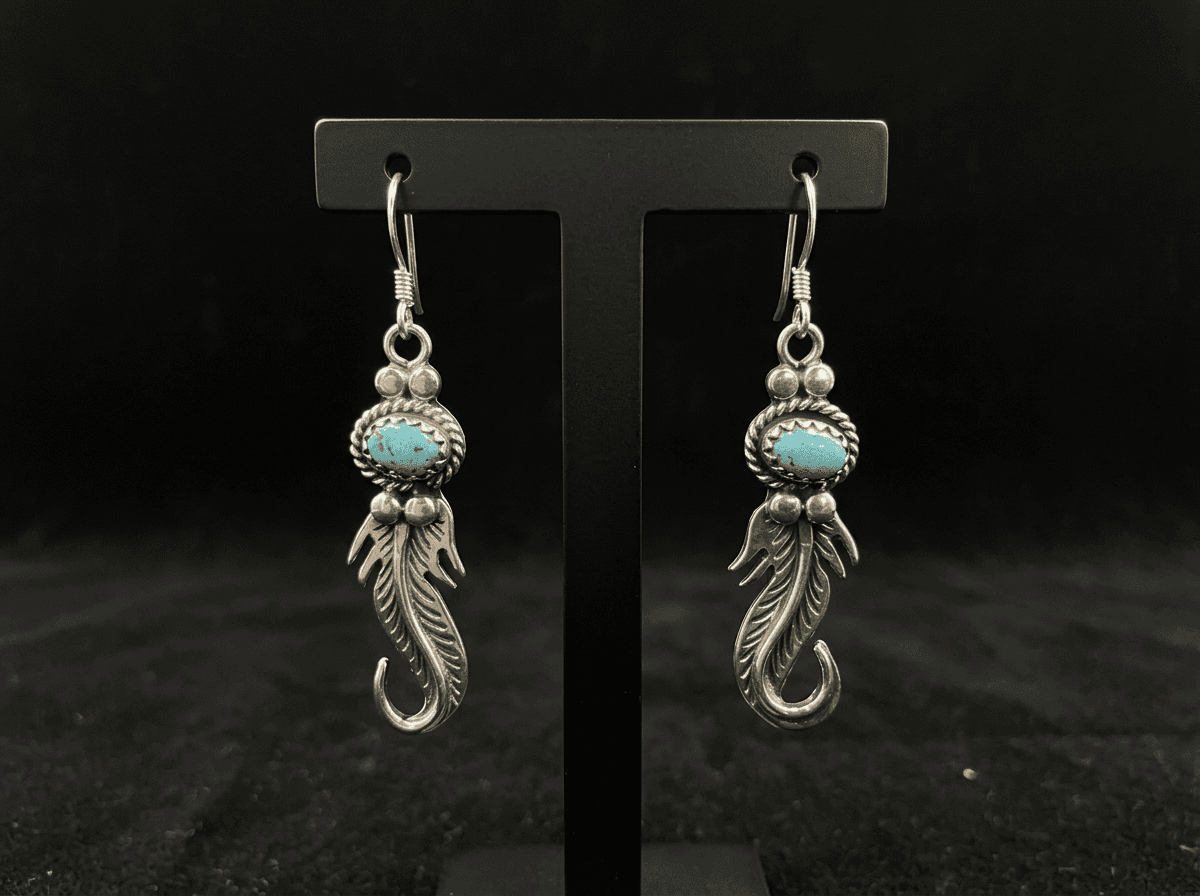 Kingman Turquoise Earrings — Humiovi Sedona