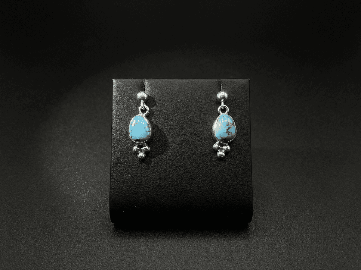 Navajo Golden Hills Turquoise Earrings — Humiovi Sedona