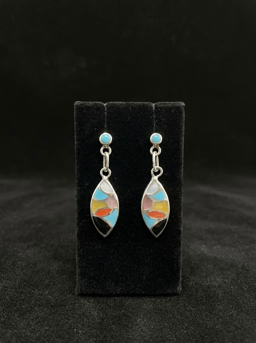 Kingman Turquoise Earrings β Humiovi Sedona