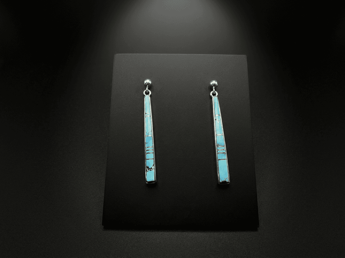 Navajo Golden Hills Turquoise Earrings — Humiovi Sedona