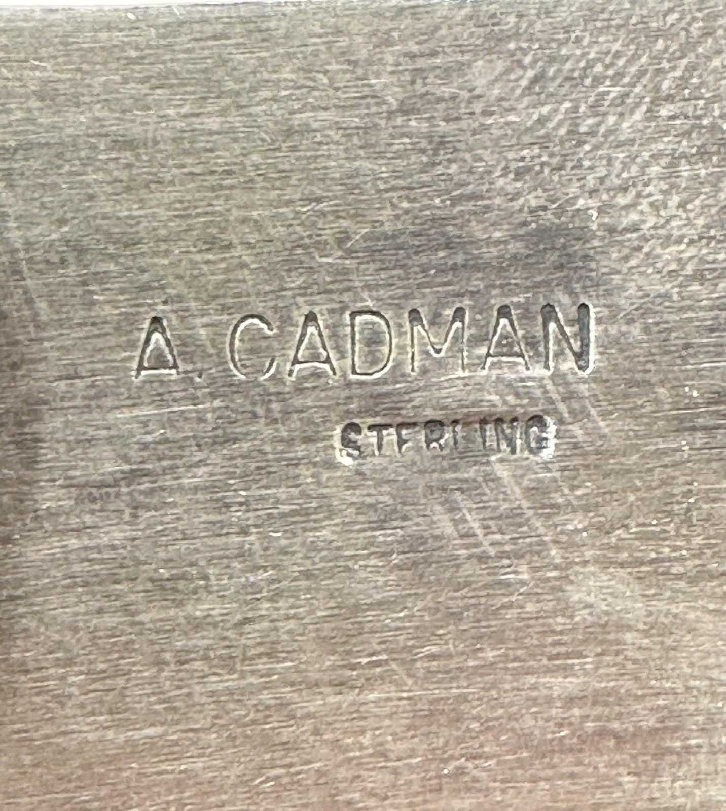 Anderson Cadman’s “Cursive A. Cadman” mark as recorded in the hallmarks index