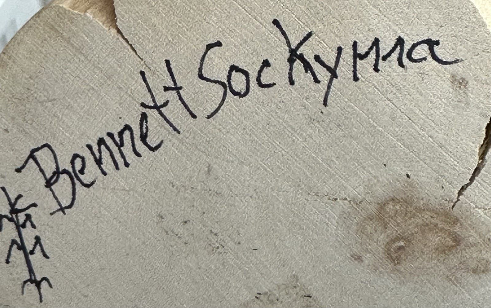 Bennett Sockyma’s “Bennett Sockyma” mark as recorded in the hallmarks index