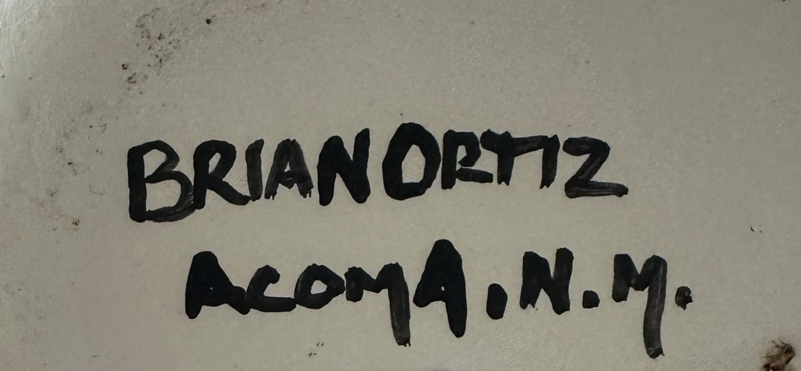 The “BRIAN ORTIZ ACOMA” mark of Brian Ortiz
