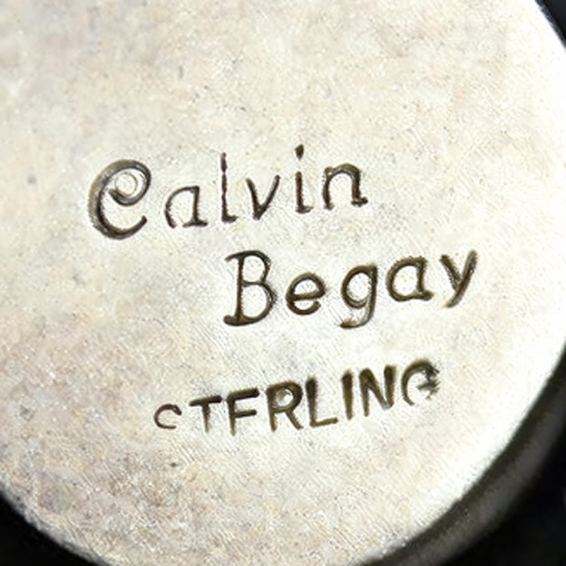 Calvin Begay’s “Calvin Begay” mark as recorded in the hallmarks index