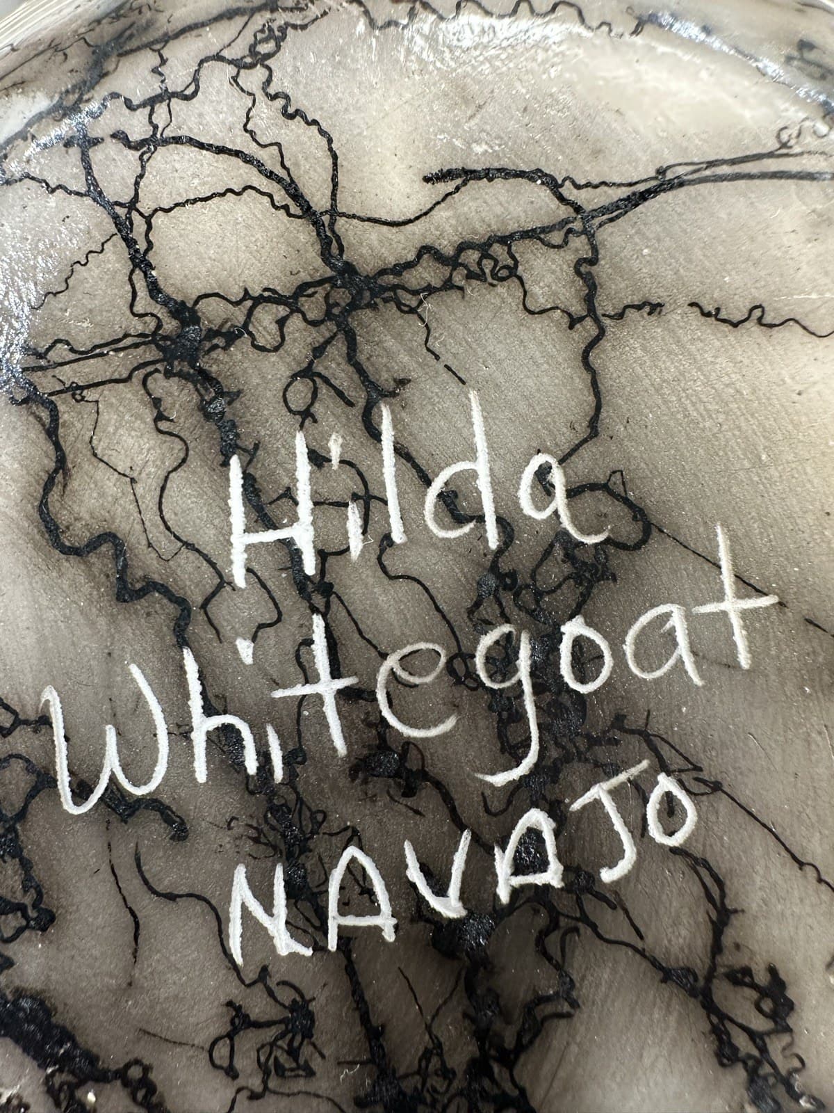 Hallmark reading Hilda Whitegoat, Navajo