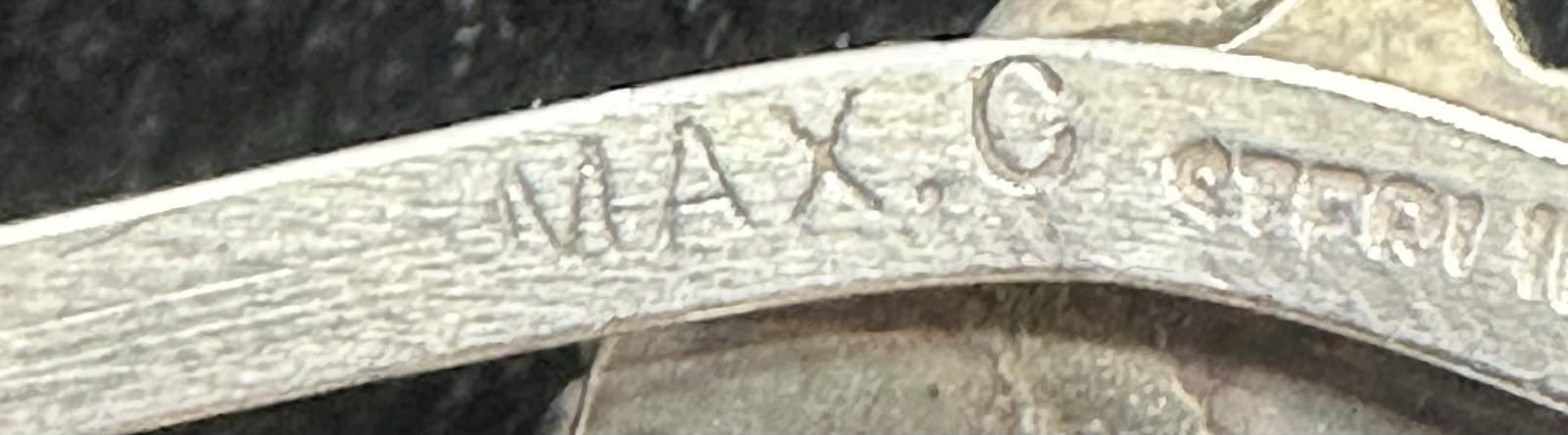 Max Calladitto’s “MAX. C” mark as recorded in the hallmarks index