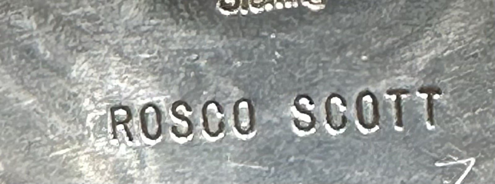 The “Roscott” mark of Rosco Scott