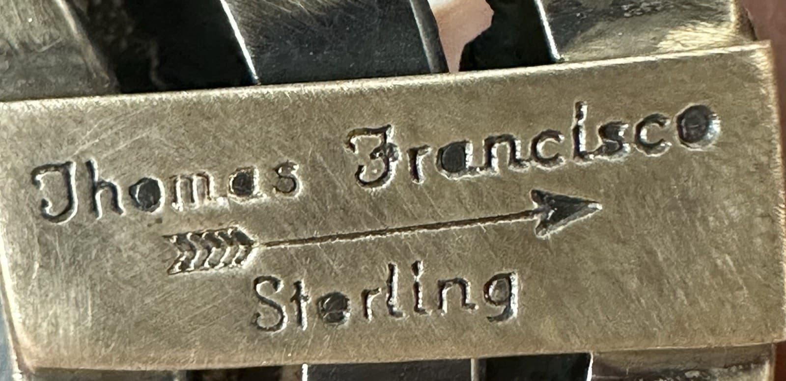 Thomas Francisco’s “THOMAS FRANCISCO STERLING” mark as recorded in the hallmarks index