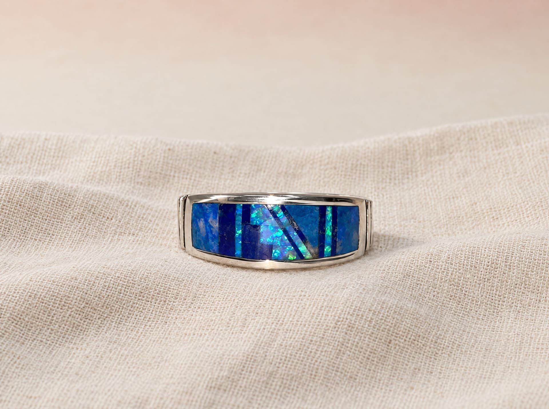 Rick Tolino Navajo Lapis Lazuli Rings — Humiovi Sedona — View 2