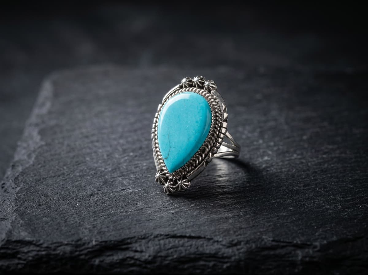 Navajo Kingman Turquoise Rings — Humiovi Sedona
