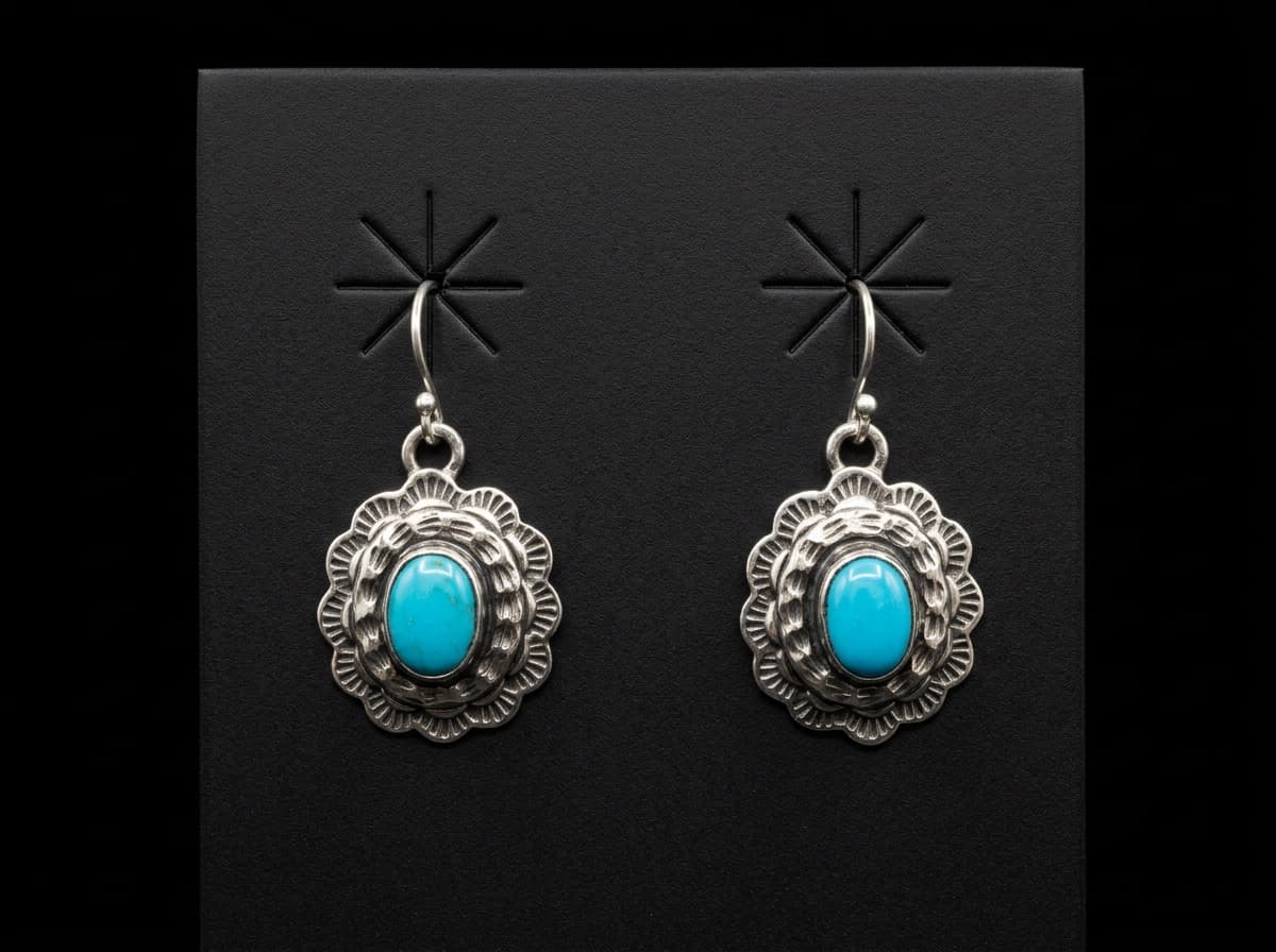 Kingman Turquoise Earrings β Humiovi Sedona