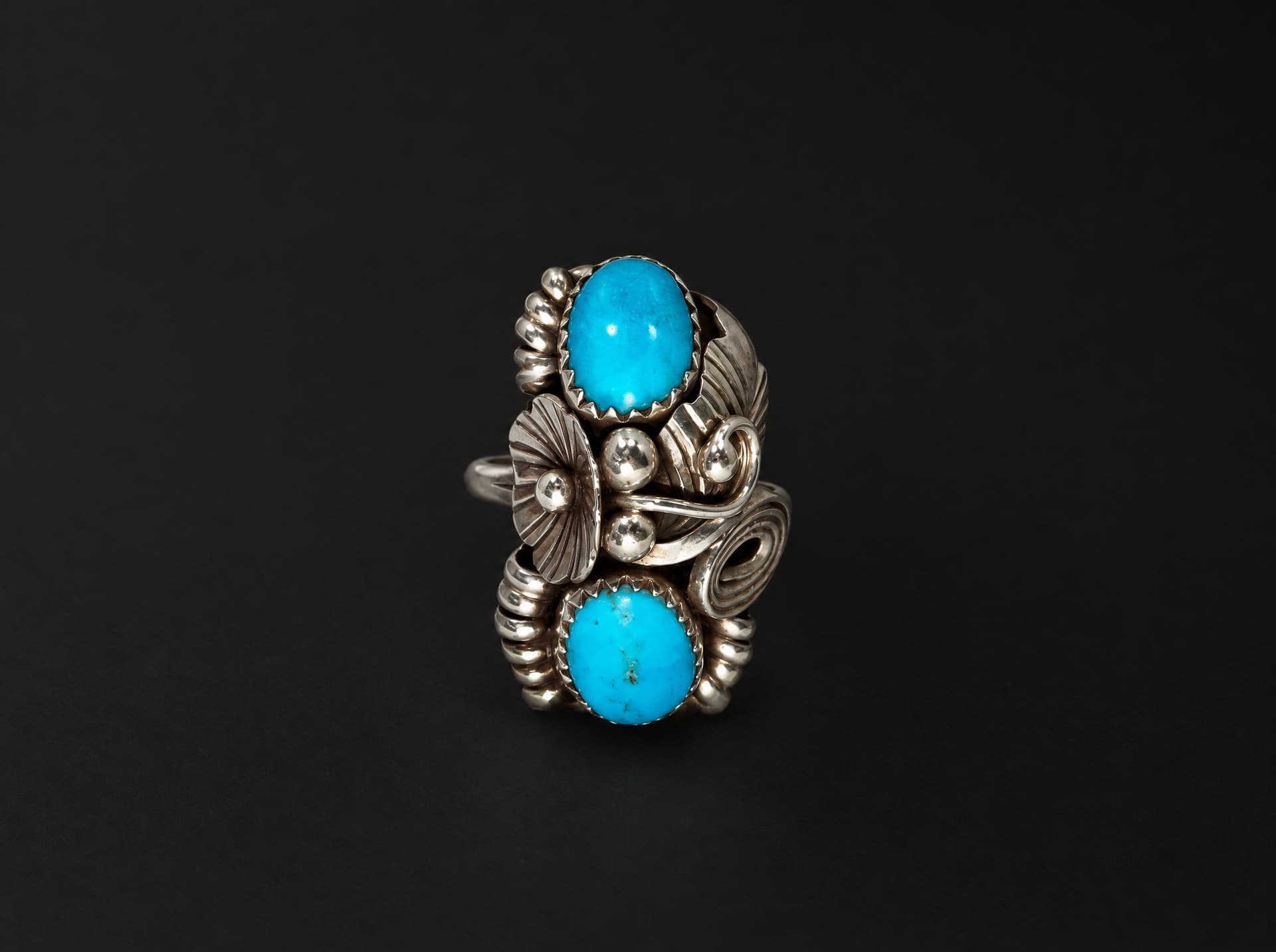 Max Calladitto Navajo Kingman Turquoise Rings — Humiovi Sedona
