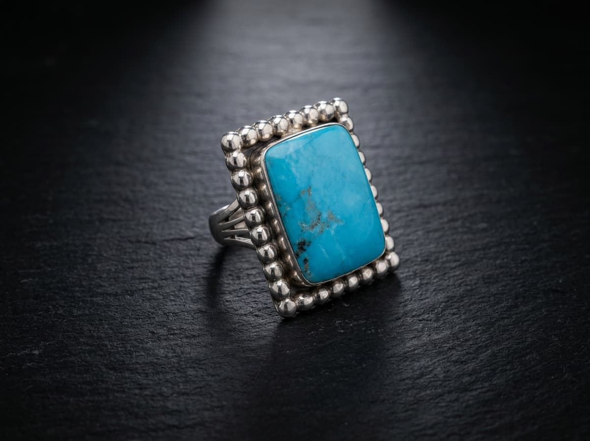 Navajo Kingman Turquoise Rings — Humiovi Sedona