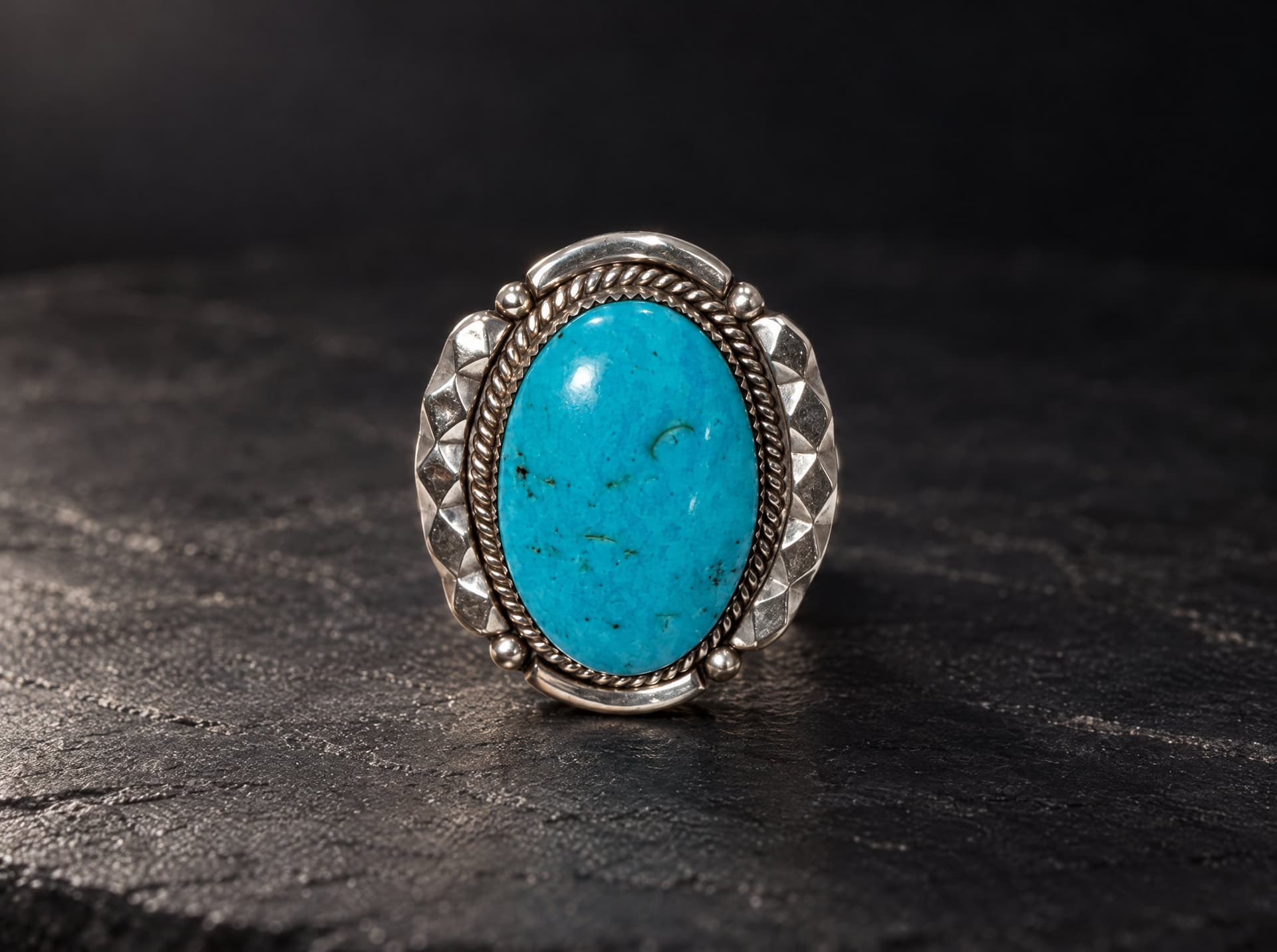 Zuni Kingman Turquoise Rings — Humiovi Sedona