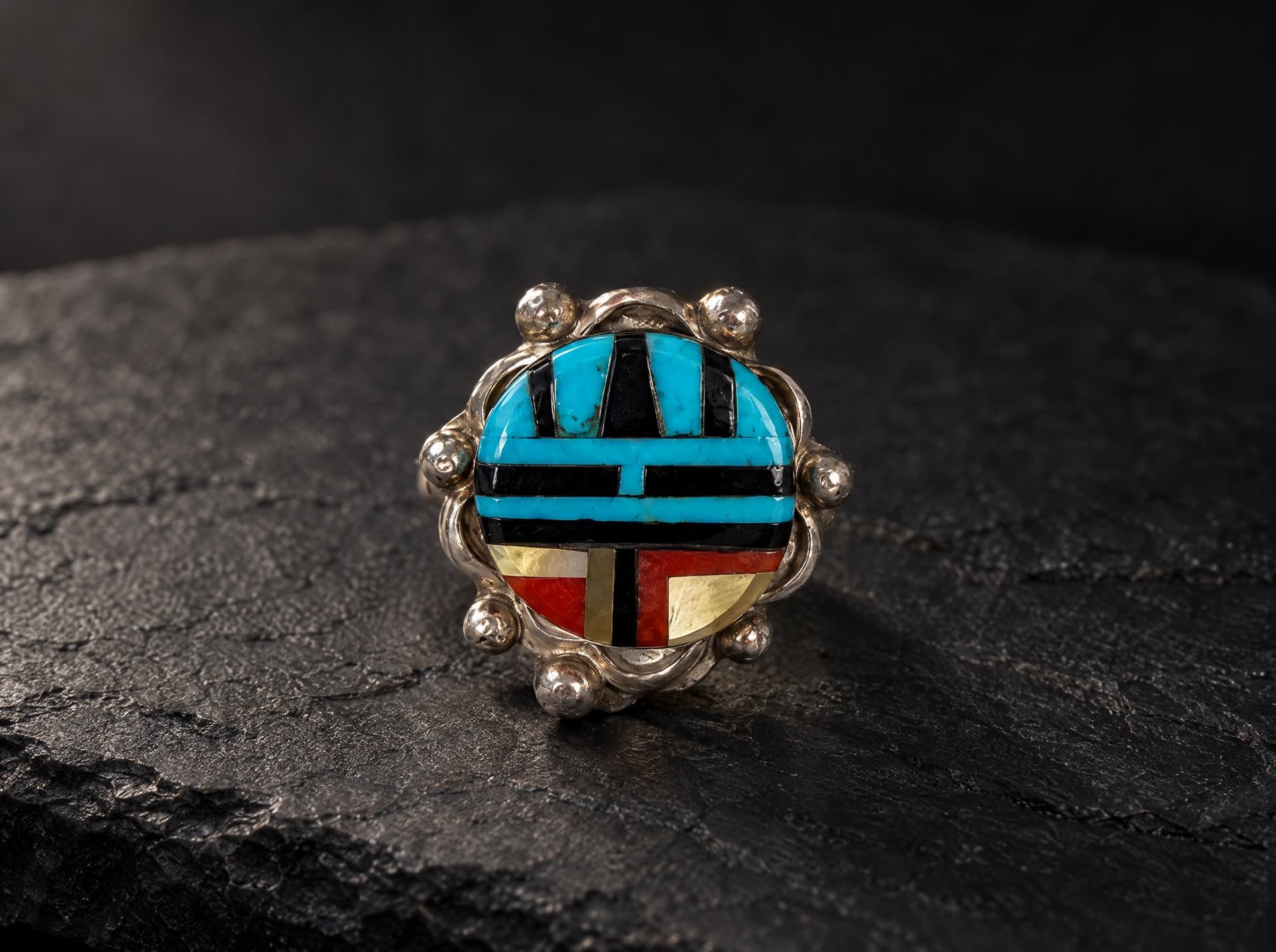 Zuni Kingman Turquoise Rings — Humiovi Sedona