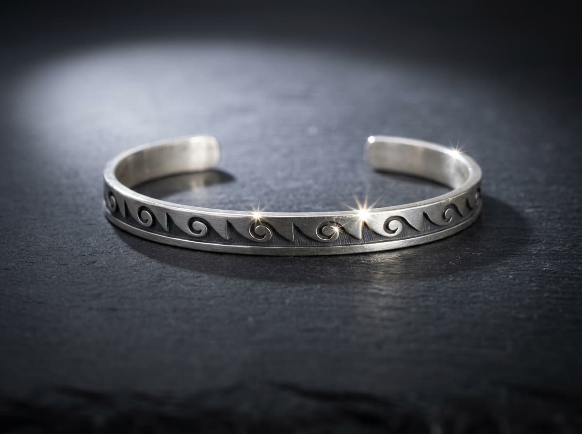 Sterling Silver Bracelet - Size 8 #061 - image 1 of 1