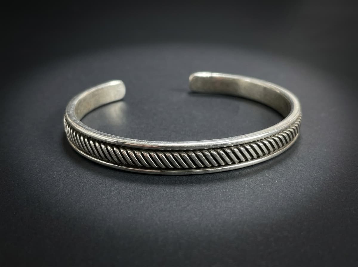 Sterling Silver Bracelet - Size 7 #091 - image 1 of 1