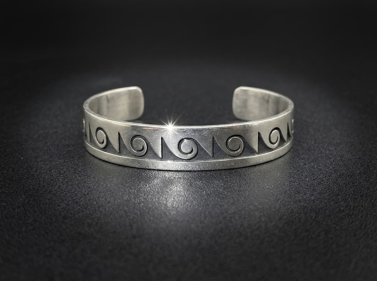 Sterling Silver Bracelet - Size 7.5 #066 - image 1 of 1