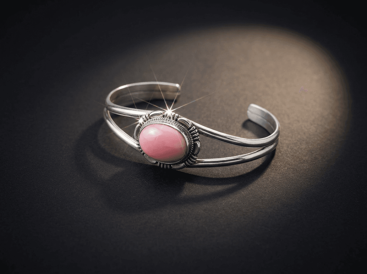 Sterling Silver Conch Shell Bracelet - Size 7 #040 - image 1 of 1