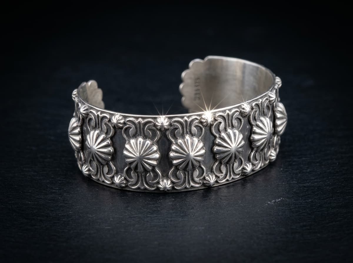 Sterling Silver Bracelet - Size 7.5 #101 - image 1 of 1
