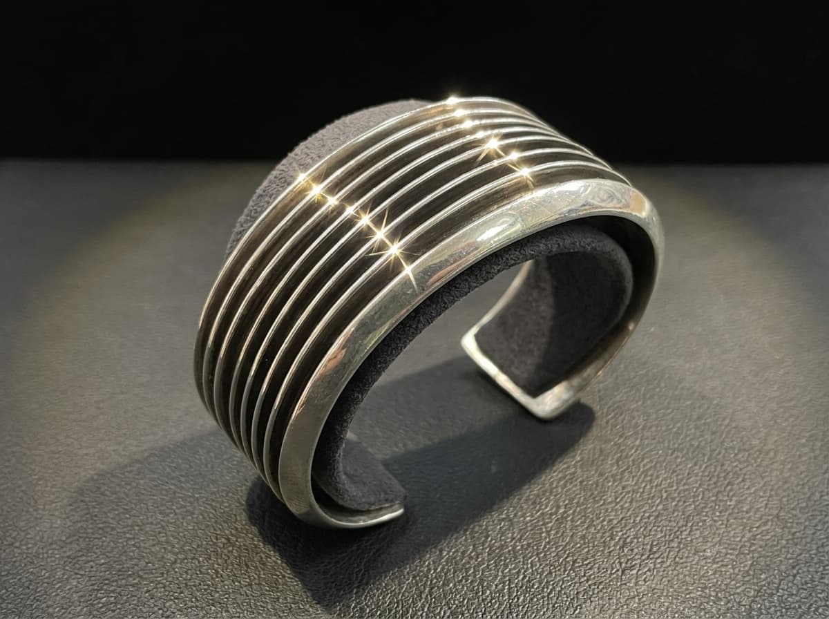 Sterling Silver Bracelet - Size 7 #085 - image 1 of 1